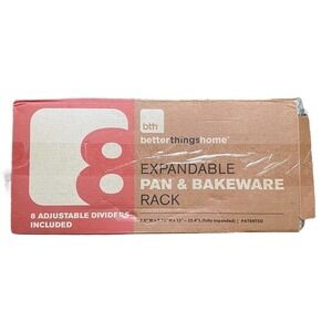 BTH 2 Large Racks with 12 Adjustable Dividers - Expand or Separate - Baking